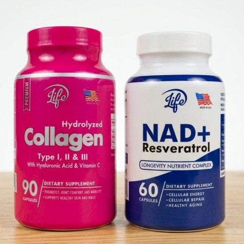 Combo Anti-Edad Total – Colágeno Hidrolizado + NAD Resveratrol