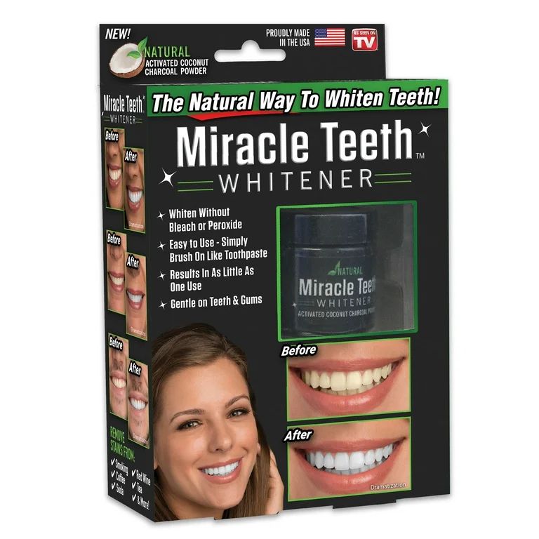 Blanqueador Dental de Carbón Activado – Dientes más blancos en 7 días